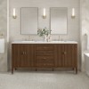 Myrrin 72" Double (Vanity Only Pricing) in Mid-Century Walnut